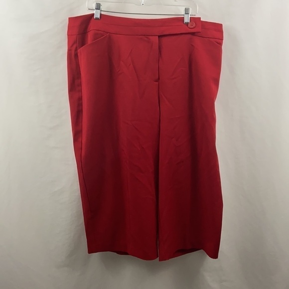 Studio 1940 Womens Plus Size Red Sz 22W Capris - Picture 8 of 8